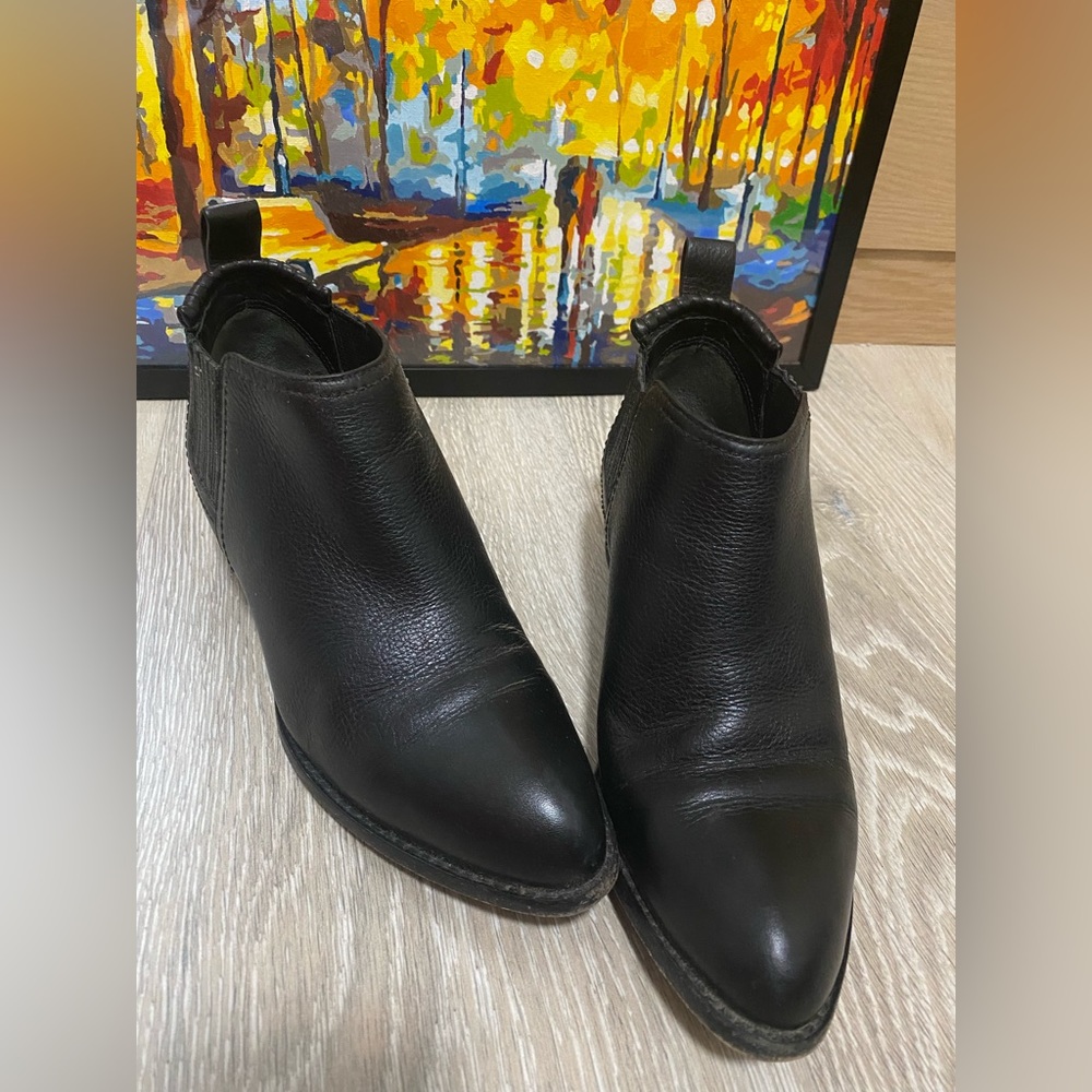 alexander wang black chelsea boots, 35.5